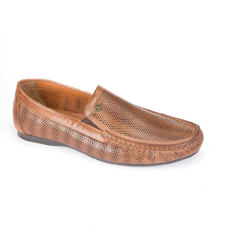 Мокасины муж. R17362-7076-taba кожа-кожа коричневый